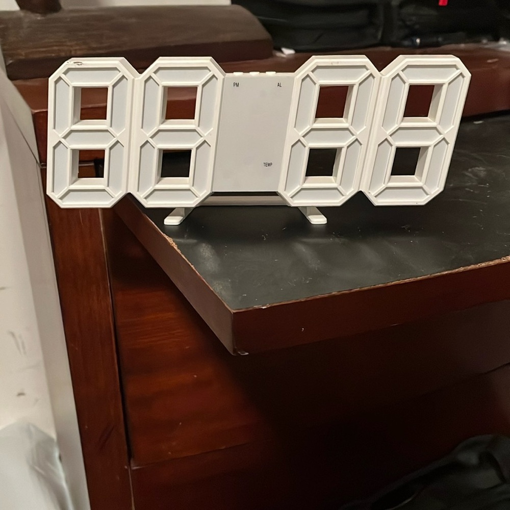 Digital LED alarm clock